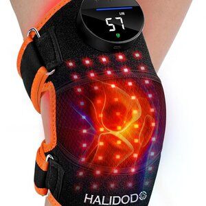 660nm Red &850nm Near Infrared Light Therapy Heated Knee Brace Joint Pain Relief
